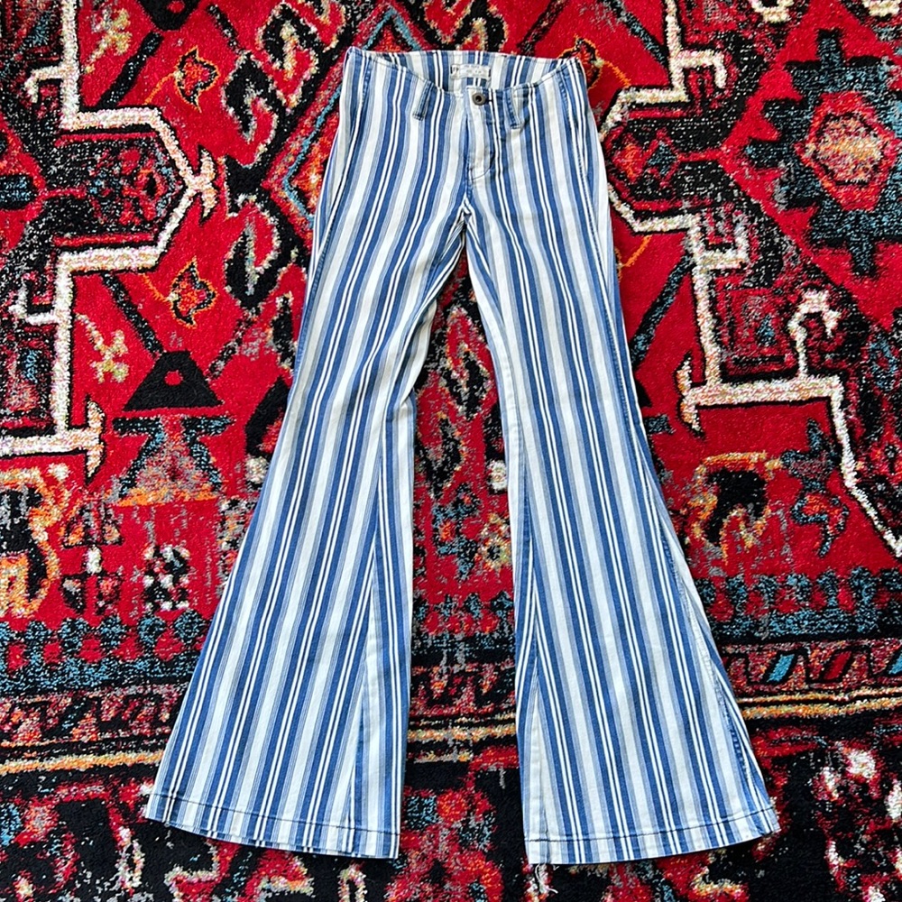 Striped Flare Pants